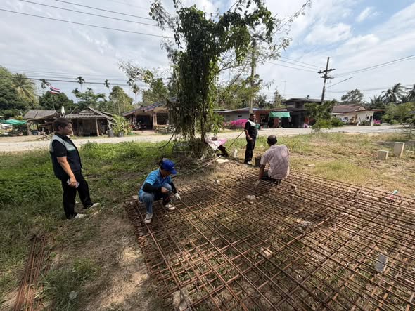 ลงพื้นที่ติดตามการดำเนินการ โครงการก่อสร้างระบบประปาหมู่บ้าน หมู่ที่ 1 ตำบลกรูด
