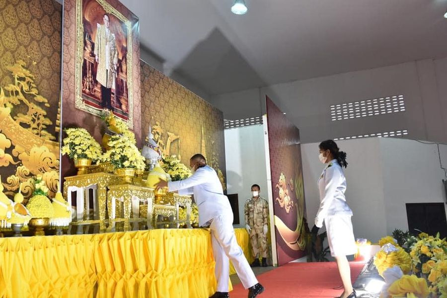 พิธีวางพานพุ่มดอกไม้และถวายบังคม 5 ธันวาคม 2565 
